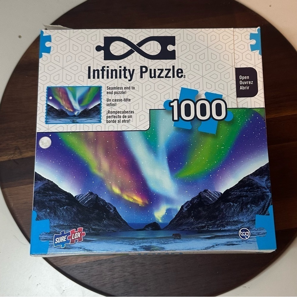 NEW Infinity Puzzle 1000 Piece “Aurora” Northern Lights | Sure-Lox | Sealed